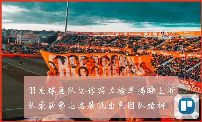 羽毛球团队协作实力榜单揭晓上海队荣获第七名展现出色团队精神